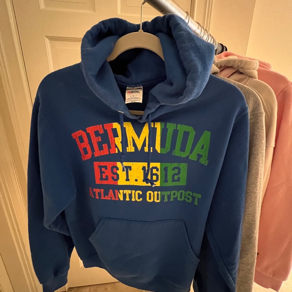 Blue Hoody "Bemuda" Kids Size Small